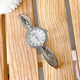Bulova Crystal Collection Mother of Pearl Dial Silver Steel Strap Watch for Women - 96L223 Buy Now By Bulova