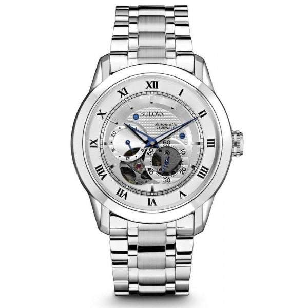 Bulova BVA Series Dual Aperture Silver Dial Silver Steel Strap Watch for Men - 96A118 Buy Now By Bulova