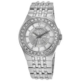 Bulova Phantom Crystal Silver Dial Silver Steel Strap Watch for Men - 96A236 Buy Now By Bulova