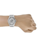 Bulova Phantom Crystal Silver Dial Silver Steel Strap Watch for Men - 96A236 Buy Now By Bulova