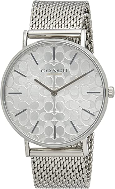 Coach Perry Quartz Silver Dial Silver Mesh Bracelet Watch for Women - 14503384 Buy Now By Coach