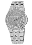 Bulova Crystal Pave Silver Dial Silver Steel Strap Watch for Men - 96B235 Buy Now By Bulova