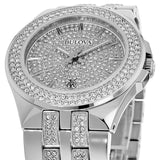 Bulova Crystal Pave Silver Dial Silver Steel Strap Watch for Men - 96B235 Buy Now By Bulova