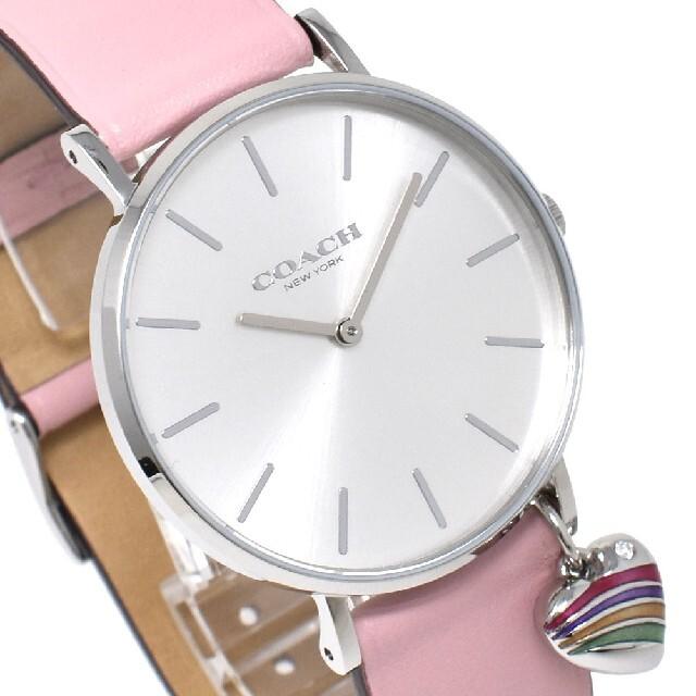 Coach Perry Mother of Pearl Pink Dial Pink Leather Strap Watch for Women - 14503244 Buy Now By Coach