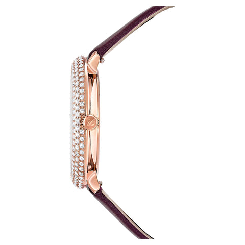 Swarovski Crystal Frost Red Dial Red Leather Strap Watch for Women - 5484064 Buy Now By Swarovski