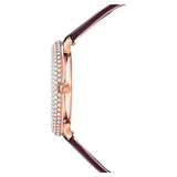 Swarovski Crystal Frost Red Dial Red Leather Strap Watch for Women - 5484064 Buy Now By Swarovski