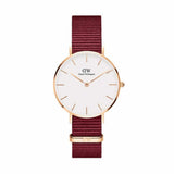 Daniel Wellington Petite Roselyn White Dial Red Nylon Strap Watch For Women - DW00100291 Buy Now By Daniel Wellington
