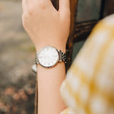 Fossil Jacqueline White Dial Silver Steel Strap Watch for Women - ES3433 Buy Now By Fossil