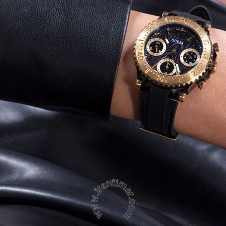 Guess Cosmic Multifunction Black Dial Black Silicone Strap Watch For Women - GW0466L1 Buy Now By Guess