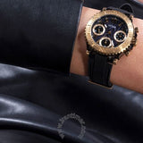 Guess Cosmic Multifunction Black Dial Black Silicone Strap Watch For Women - GW0466L1 Buy Now By Guess