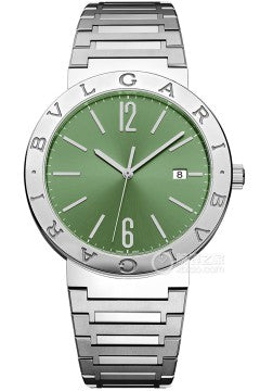 Bvlgari Bvlgari Bvlgari Lady Green Dial Silver Steel Strap Watch for Women - BVLGARI103693 Buy Now By Bvlgari