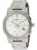 Burberry The City Chronograph Silver Dial Silver Steel Strap Watch for Men - BU9350 Buy Now By Burberry