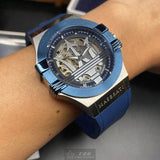 Maserati Potenza Skeleton Dial Quartz Blue Silicon Watch For Men - R8821108028 Buy Now By Maserati