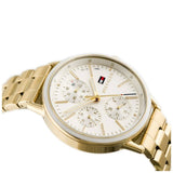 Tommy Hilfiger Carly White Dial Gold Steel Strap Watch for Women - 1781786 Buy Now By Tommy Hilfiger