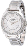 Coach Mini Boyfriend Diamonds Silver Dial Silver Steel Strap Watch for Women - 14501699 Buy Now By Coach
