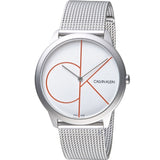 Calvin Klein Minimal White Dial Silver Mesh Bracelet Watch for Men - K3M51152 Buy Now By Calvin Klein