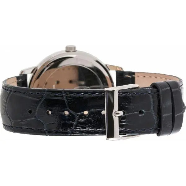 Guess Wafer Chronograph Quartz Blue Dial Blue Leather Strap Watch For Men - W0496G3 Buy Now By Guess