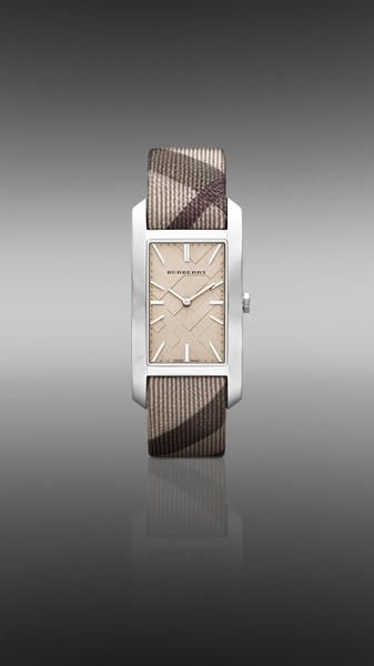 Burberry Nova Check Silver Dial Two Tone Leather Strap Watch For Women - BU9404 Buy Now By Burberry