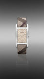 Burberry Nova Check Silver Dial Two Tone Leather Strap Watch For Women - BU9404 Buy Now By Burberry