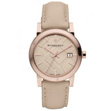 Burberry The City Beige Dial Beige Leather Strap Watch for Women - BU9109 Buy Now By Burberry