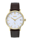 Hugo Boss Corporal White Dial Brown Leather Strap Watch for Men - 1513640 Buy Now By Hugo Boss