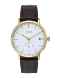 Hugo Boss Corporal White Dial Brown Leather Strap Watch for Men - 1513640 Buy Now By Hugo Boss