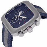 Gucci Coupe Chronograph Blue Dial Two Tone NATO Strap Watch for Men - YA131203 Buy Now By Gucci