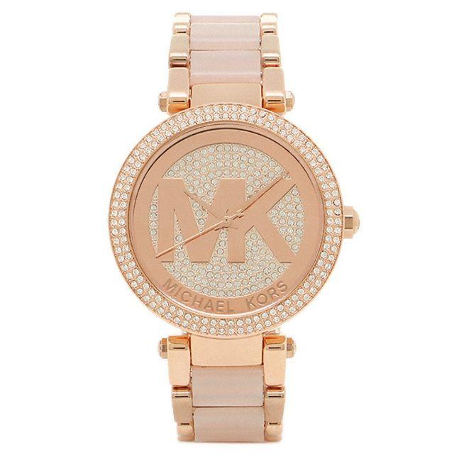 Michael Kors Parker Pink Dial Pink Steel Strap Watch for Women - MK6176 Buy Now By Michael Kors