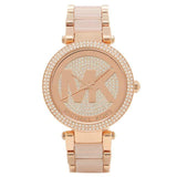 Michael Kors Parker Pink Dial Pink Steel Strap Watch for Women - MK6176 Buy Now By Michael Kors