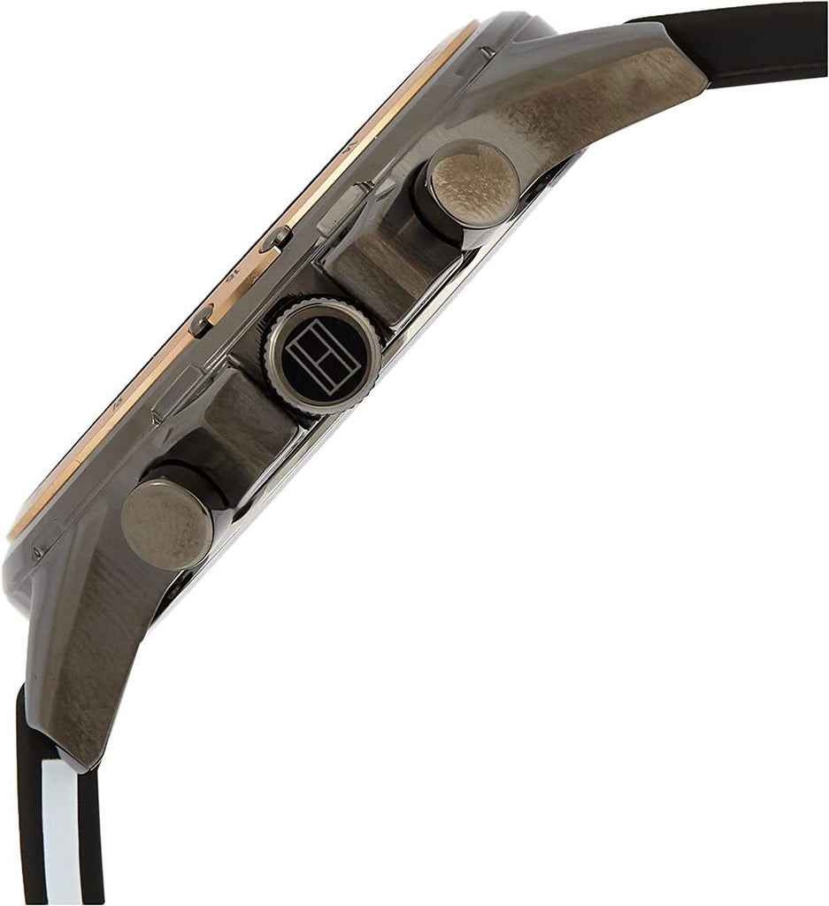 Tommy Hilfiger Mason Black Dial Black Rubber Strap Watch for Men - 1791792 Buy Now By Tommy Hilfiger