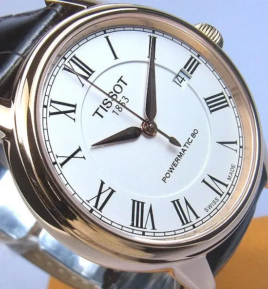 Tissot T Classic Carson Powermatic 80 White Dial Brown Leather Strap Watch for Men - T085.407.36.013.00 Buy Now By Tissot