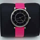 Marc Jacobs Roxy Black Dial Pink Leather Strap Watch for Women - MJ1535 Buy Now By Marc Jacobs