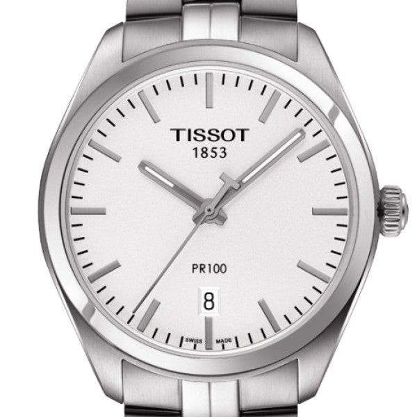 Tissot PR 100 Quartz White Dial Silver Steel Strap Watch For Women - T101.410.11.031.00 Buy Now By Tissot