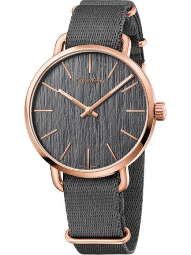 Calvin Klein Even Grey Dial Grey NATO Strap Watch for Men - K7B216P3 Buy Now By Calvin Klein