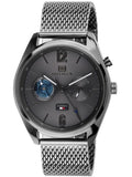 Tommy Hilfiger Deacon Multifunction Black Dial Black Mesh Bracelet Watch for Men - 1791546 Buy Now By Tommy Hilfiger