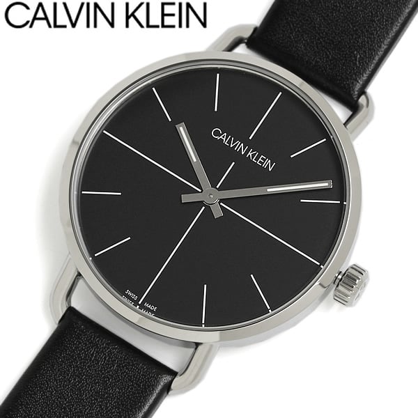 Calvin Klein Evan Black Dial Black Leather Strap Watch for Men - K7B211CZ Buy Now By Calvin Klein