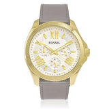 Fossil Cecile Champagne Dial Grey Leather Strap Watch for Women - AM4529 Buy Now By Fossil