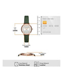 Emporio Armani Pro Planet Analog Silver Dial Green Leather Strap Watch For Women - AR11517 Buy Now By Emporio Armani