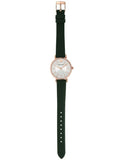 Emporio Armani Pro Planet Analog Silver Dial Green Leather Strap Watch For Women - AR11517 Buy Now By Emporio Armani