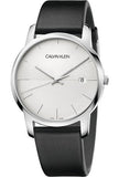 Calvin Klein City White Dial Black Leather Strap Watch for Men - K2G2G1CD Buy Now By Calvin Klein