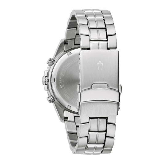 Bulova Classic Collection Black Dial Silver Steel Strap Watch for Men - 96K107 Buy Now By Bulova