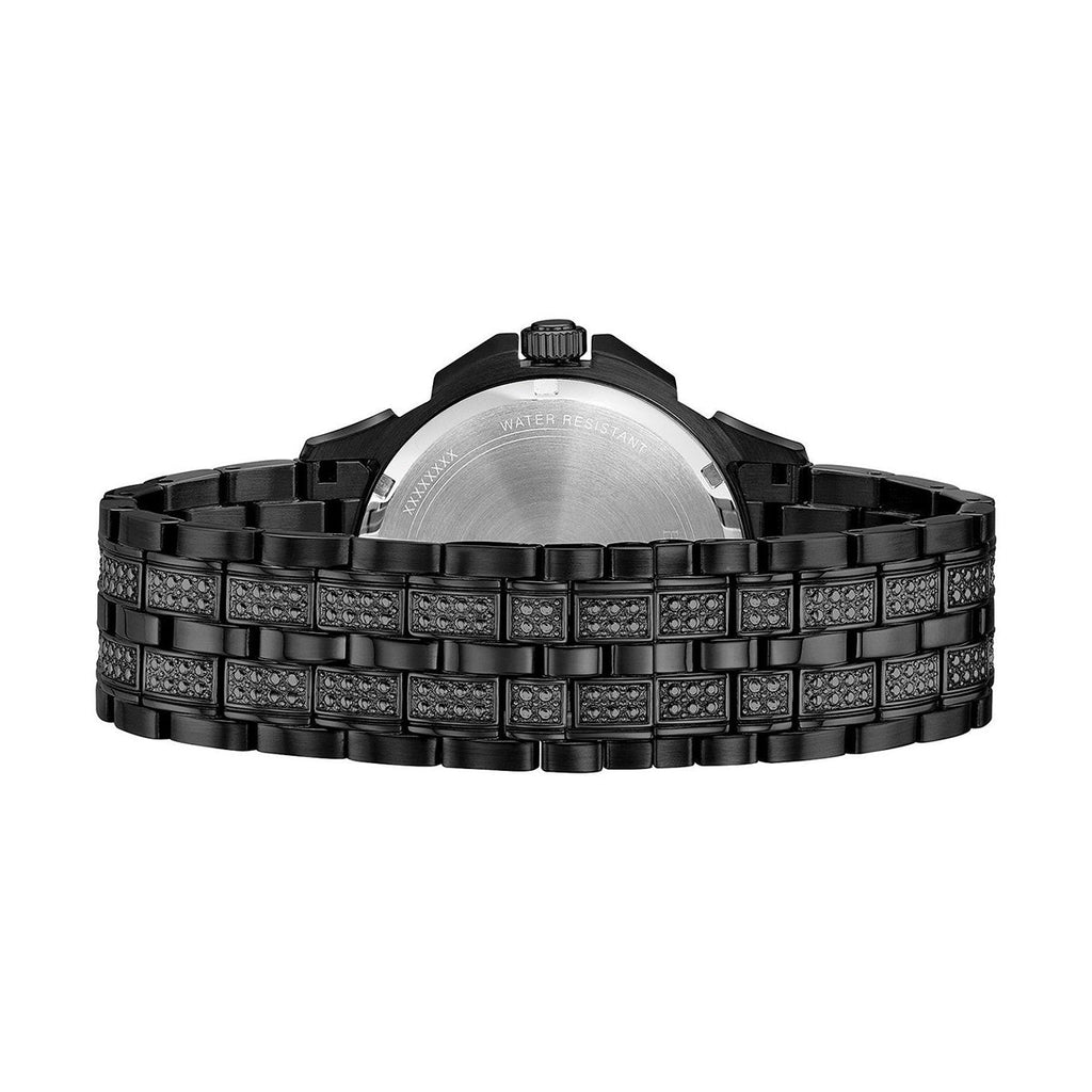 Bulova Octova Chronograph Black Crystal Dial Black Steel Strap Watch for Men - 98C134 Buy Now By Bulova