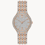 Bulova Crystal Collection Silver Crystals Dial Two Tone Steel Strap Watch for Women - 98L235 Buy Now By Bulova