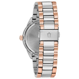 Bulova Crystal Collection Silver Dial Two Tone Steel Strap Watch for Women - 98N100 Buy Now By Bulova