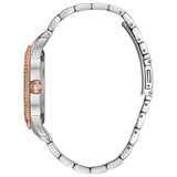 Bulova Crystal Collection Silver Dial Two Tone Steel Strap Watch for Women - 98N100 Buy Now By Bulova