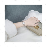 Bulova Analog Crystals Mother of Pearl Dial Silver Steel Strap Watch for Women - 98X109 Buy Now By Bulova