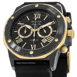 Bulova Marine Star Chronograph Black Dial Black Rubber Strap Watch for Men - 98B278 Buy Now By Bulova