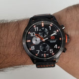 Tommy Hilfiger Trent Multifunction Black Dial Black Leather Strap Watch for Men - 1791136 Buy Now By Tommy Hilfiger