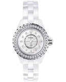 Chanel J12 Quartz Diamonds White Dial White Steel Strap Watch for Women - J12 H3110 Buy Now By Chanel