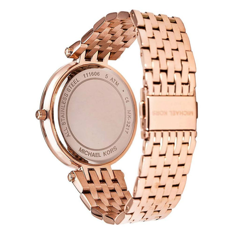 Michael Kors Darci Brown Dial Rose Gold Stainless Steel Strap Watch for Women - MK3217 Buy Now By Michael Kors